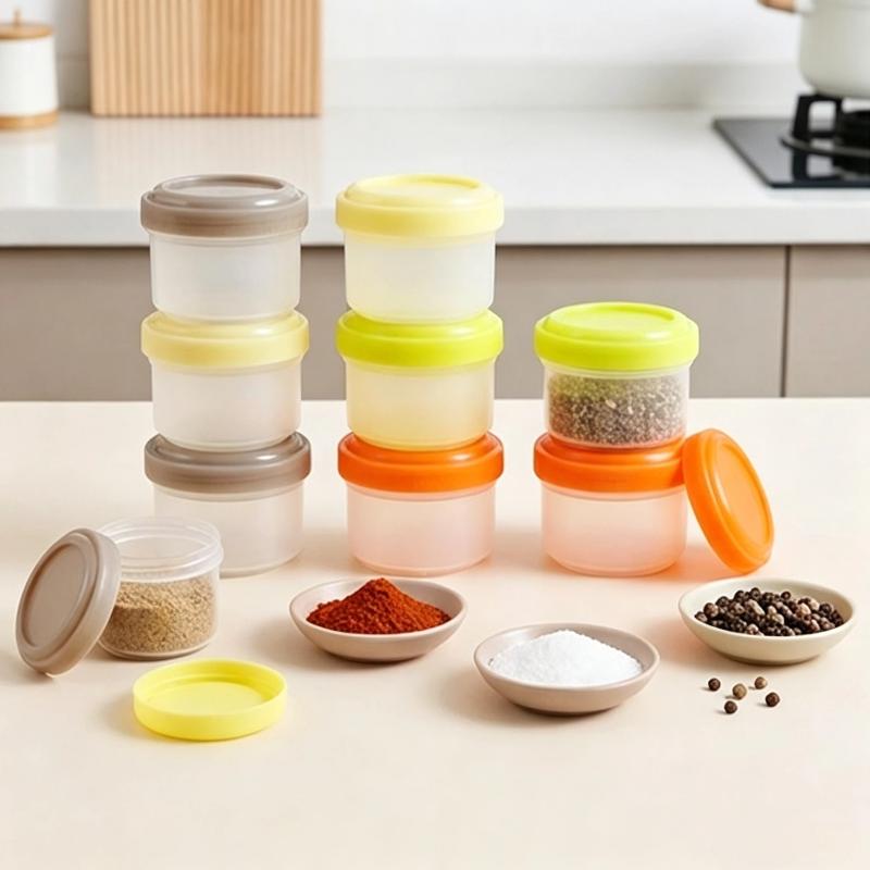 Baby Food Jars With Lids - 4 шт. мини-баночки из полипропилена, которые