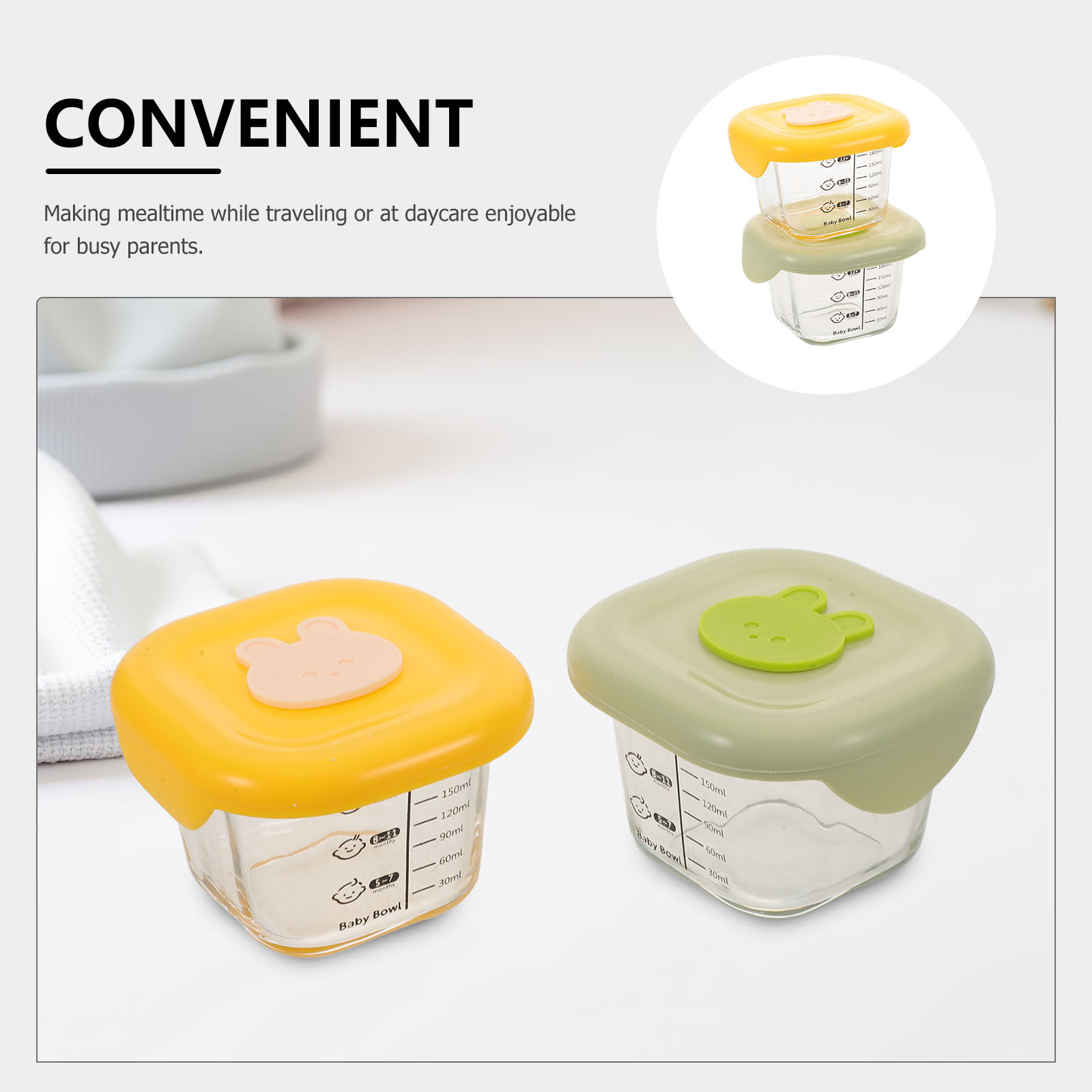 2 шт. контейнеров для хранения – обзор и цена Baby Food Jars With Lids